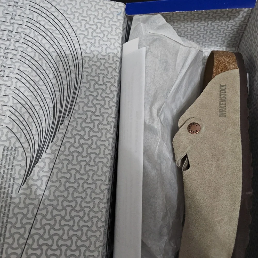 Birkenstock Tan Suede Clogs - Picture 6 of 7